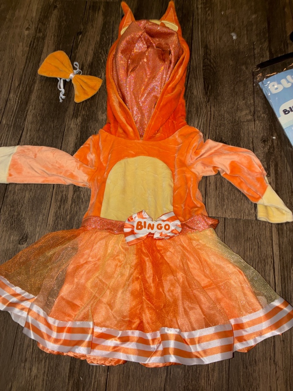 Lucy Orange and Yellow Fox Tutu Hoodie Costume